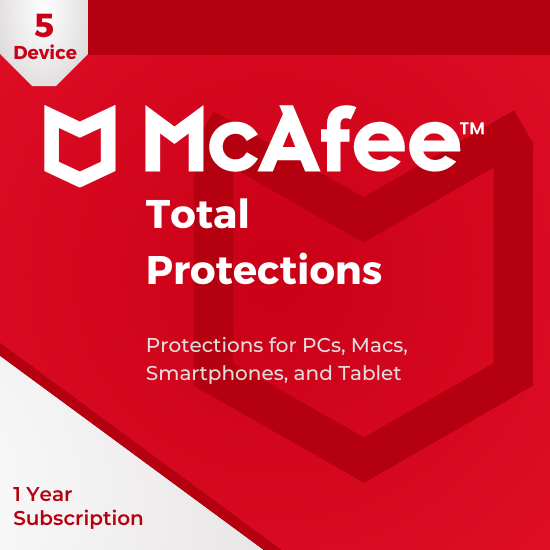 McAfee Total Protection (5 Device) (Yearly)